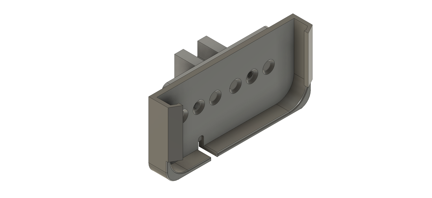 Straight mount for Auxbeam switch panels